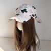 Сладкая Крутая Цветочный Принт Повязка Бандана Кепка Женская Уличная Защита от Солнца Бейсболка Модная Для Сужения Лица Козырек