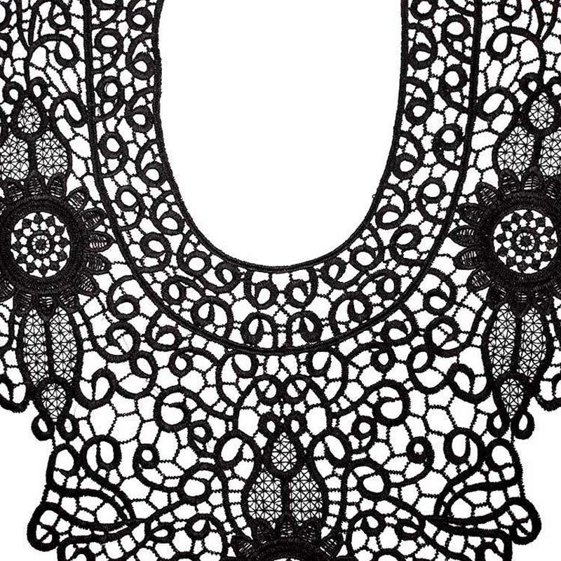Hollow Dress Applique DIY Sewing Motif Lace Collar Sewing Craft Blouse High Quality Lace Fabric 1PC 3D Hot Sale Trims Popular Neckline Decor