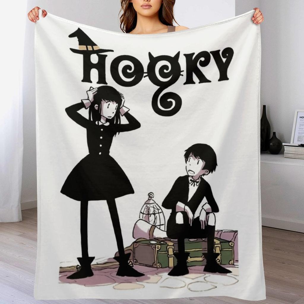 Hooky Hooky Throw Blanket Soft Solid Color Blanket for Couch Bed