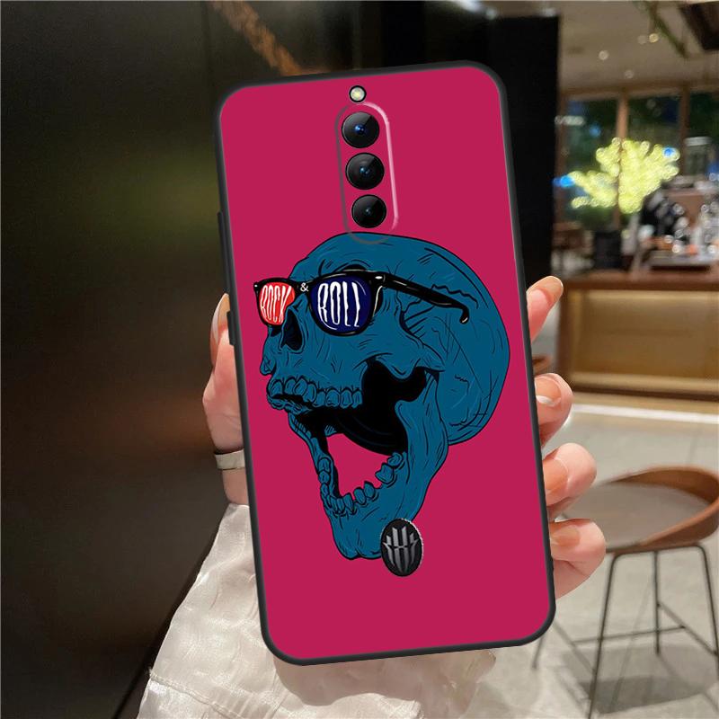 Чехол Rock and Roll Skull для ZTE Nubia Red Magic 8 8S 9 9S 10 10S 11 Pro Plus 6 7 6S 7S Для RedMagic 10 Air Чехол