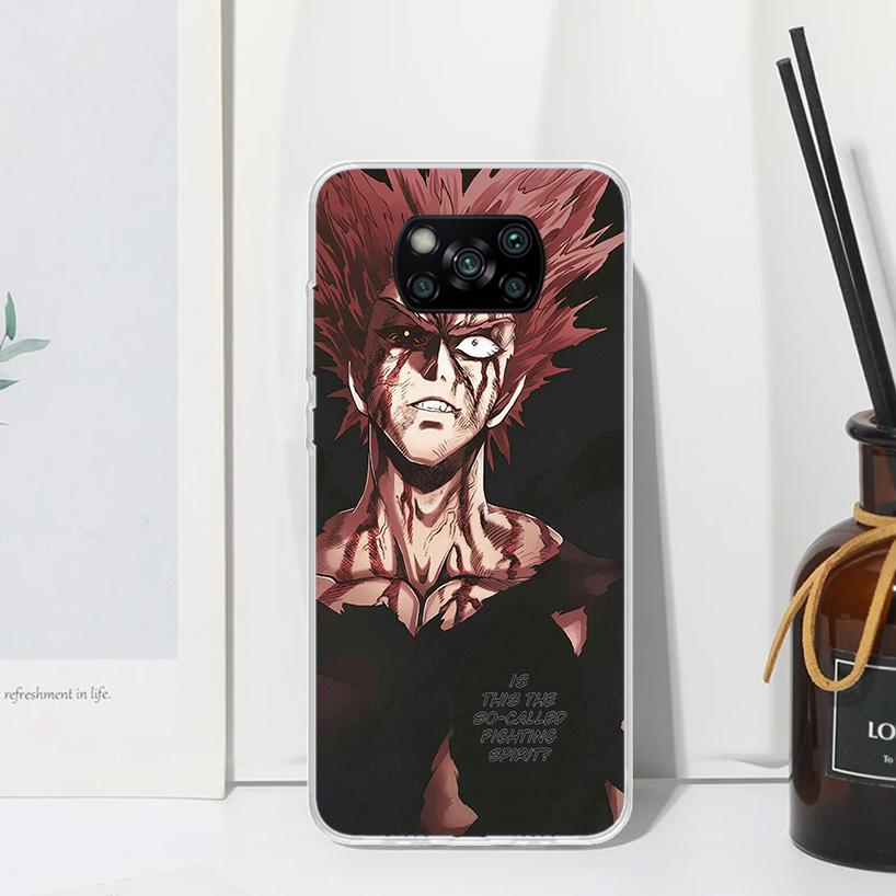 Чехол для телефона One P-Punch-Man Garou для Xiaomi Poco X7 X6 X5 M7 M8 Pro F7 Ultra Redmi 15C 15 13C 13 12C 12 10 10C 10A Арт Fundas Po