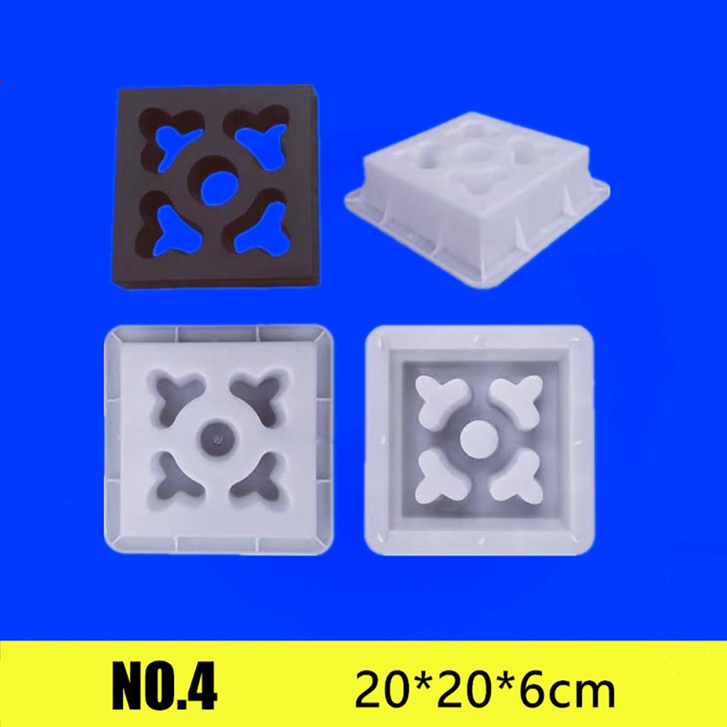 20*20*6см Цементная форма Полая пластиковая форма для кирпича Сетчатый фон Стена Декор Садовое окно Цветочный забор Настенная форма