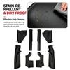 8PCS Door Sill Protector For Tesla Model YL 2026 Door Entry Guard Easy Clean TPE Material Black Model YL(6-seat) accessories