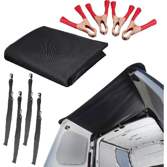 RV Rear Awning Shade Premium UV Resistant Waterproof Oxford Fabric RV Tailgate Canopy Sun Shelter with Easy Installation for Camping, Travel &