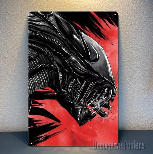 Alien SciFi Movie Metal Poster Tin Sign xcm Plate aluminum