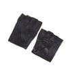 1 Pair Unisex Black Pu Leather Fingerless Gloves Female Half Finger Driving Women Men Sports Guantes Motor Punk Gloves