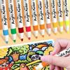 Painting 12/24/36/48/60 Colors Acrylic Marker Multicolor Markers Brush Pens Set  Stationary