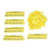 100PCS Livestock Ear Tag Thickened Plastic Convenient Identification Cattle Numbered Ear Label for
