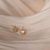 Queen's Crown Stud Earrings Shell Earrings New Small and Light Luxury Earrings