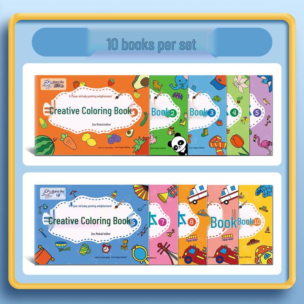 Handmade Toddler Doodle & Coloring Book: Early Education Art and Painting Adventures