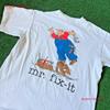 Vintage 80s Mr Fix It Funny Spell Out White T Shirt Sz L 1980s Flaw Vintage Designer Clothes Graphic Casual Breathable