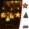Christmas Decoration Suction Cup Light Christmas Tree Star Window Sticker Light String