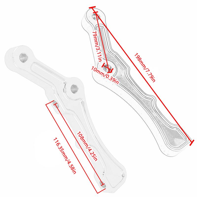 Radial Brake Caliper Bracket Front Disc Brake Caliper Mount for Harley Touring Dyna Glide Softail Sportster 11.5" 11.8" Rotors