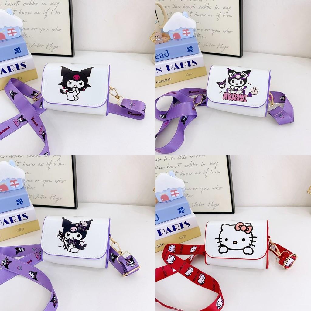 Мини-сумка через плечо Hello Kitty для девочек, из ПУ, легкая, с принтом животных, для детского сада