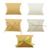 50pcs Paper Pillow Case Blank Gift Box Party for Candy Storage Bag Jewelry Crafts Handmade Soap Small Gifts Favors