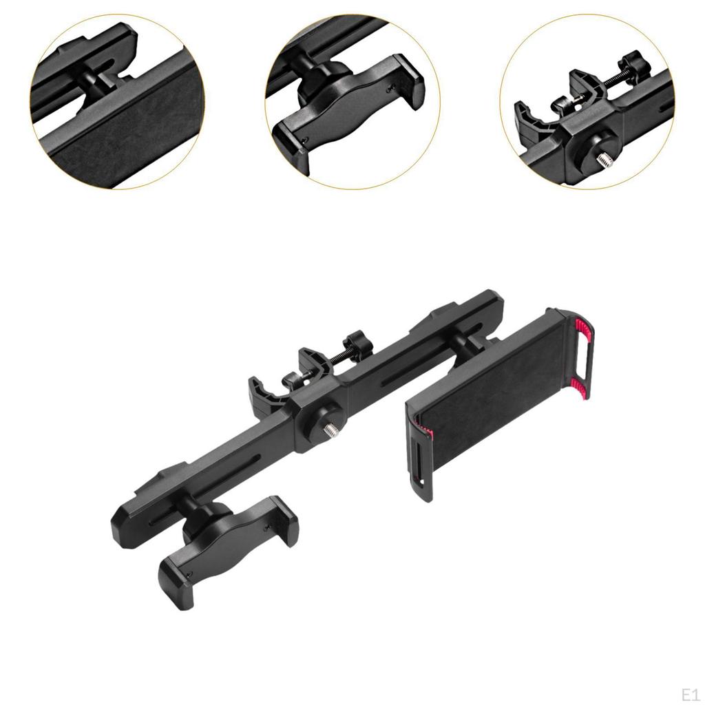 Phone Tablet Mount Holder Tripod Adapter Fixing Clip Double Accessories 2 In 1 for Video