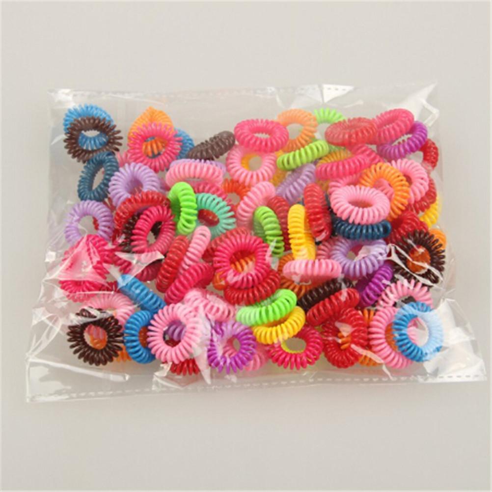 10 Pcs Plastic Hair Ties Spiral Hair Ties No Crease Coil Hair Tie Ponytail