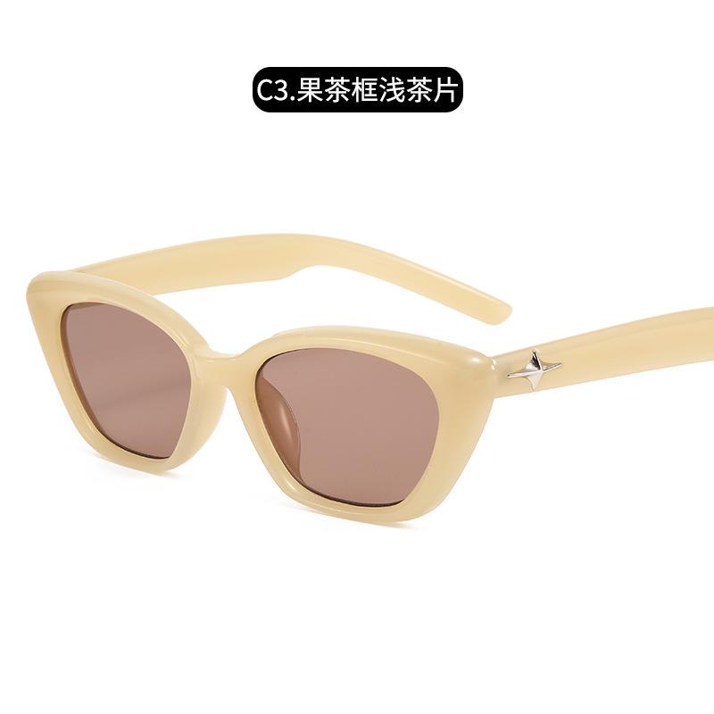 Солнцезащитные очки кошачий глаз для женщин с улучшенным чувством защиты от ультрафиолета, ретро-очки для близорукости с маленьким лицом для мужчин