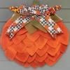 Autumn Pumpkin Wreath Farmhouse Fall Decor with Berry Accents Halloween Thanksgiving Front Door
