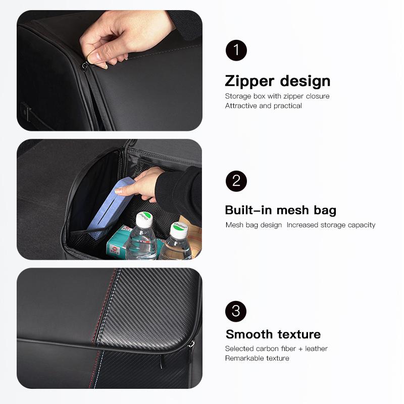 Car High-capacity Leather Storage Bag Car Trunk Organizing Box For Lexus FSPORT LBX NX RX 350h 450h ES UX 300e GS GX IS LS LX