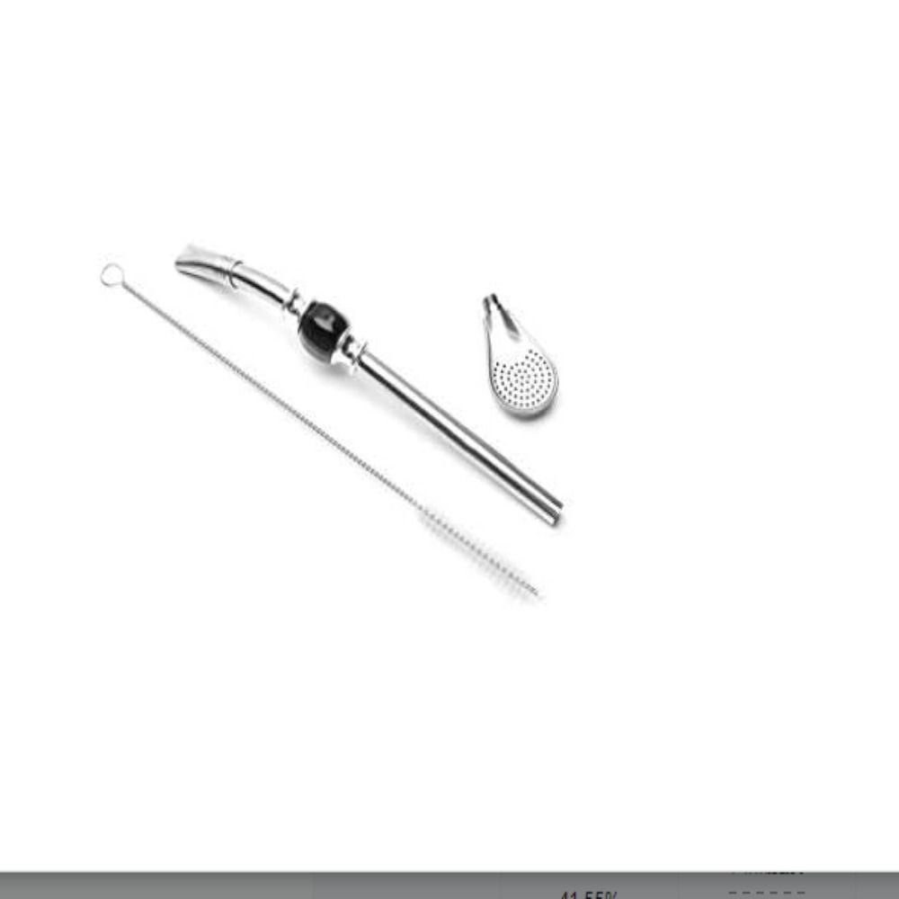 С щеткой для очистки Фильтр Соломенная ложка Листовая ложка из нержавеющей стали Офис