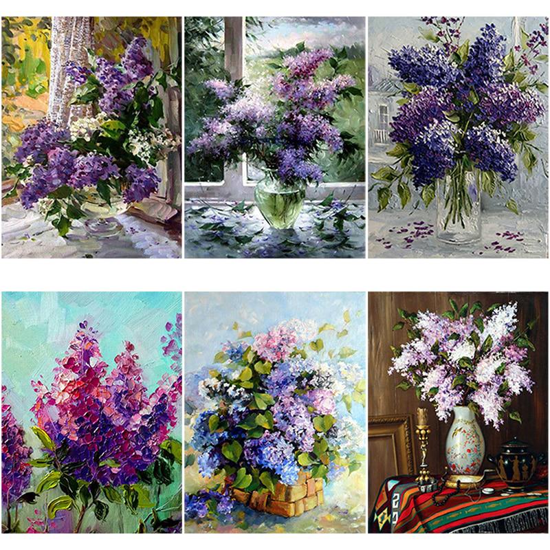 DIY 5D Алмазная картина Цветок Алмазная вышивка Полный круглый Стразы Вышивка крестом