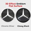 Hot Car Sticker Chrome Silver ABS Car Front Grille Star Emblem LED Logo For Mercedes Benz X166 GL350 GL450 GL500 GL550 W207 E250