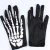 Halloween Skull Bone Skeleton Goth Racing Full Finger Gloves Fashion Sale