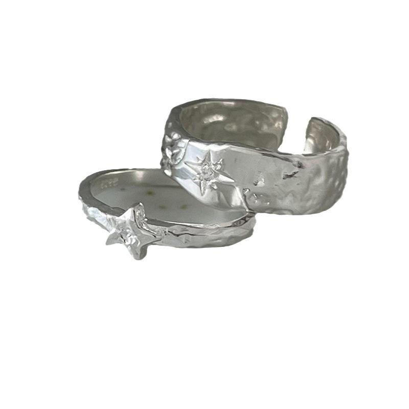 Текстура Металл Астральное Открытое Кольцо Женское Нишевое Светлое Роскошное Продвинутое Личное Модное Темпераментное Модное Кольцо Кольцо