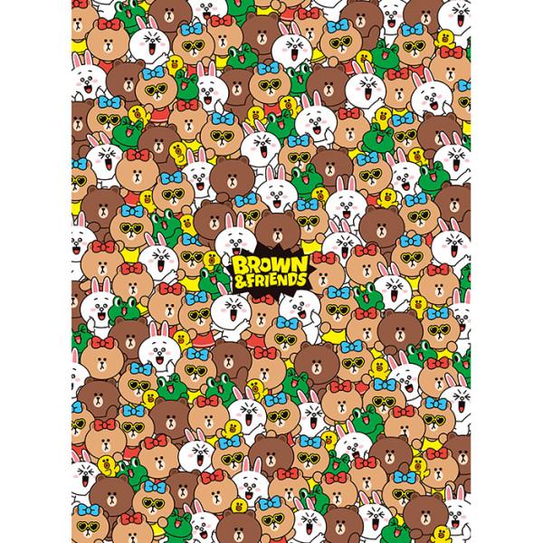Пазл из 800 деталей - Line Friends Waggle (Мини), популярная корейская головоломка