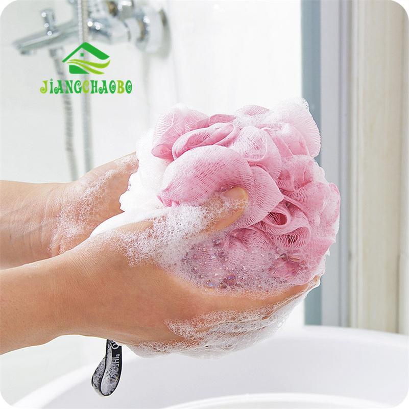 1 Pc Large Size Bath Balls Rich Bubbles Body Flower Bath Sponge Shower Brush Body Wash Balls