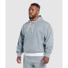Gymshark Heavyweight Rib Hoodie Denim Grey A1b5n Uc32
