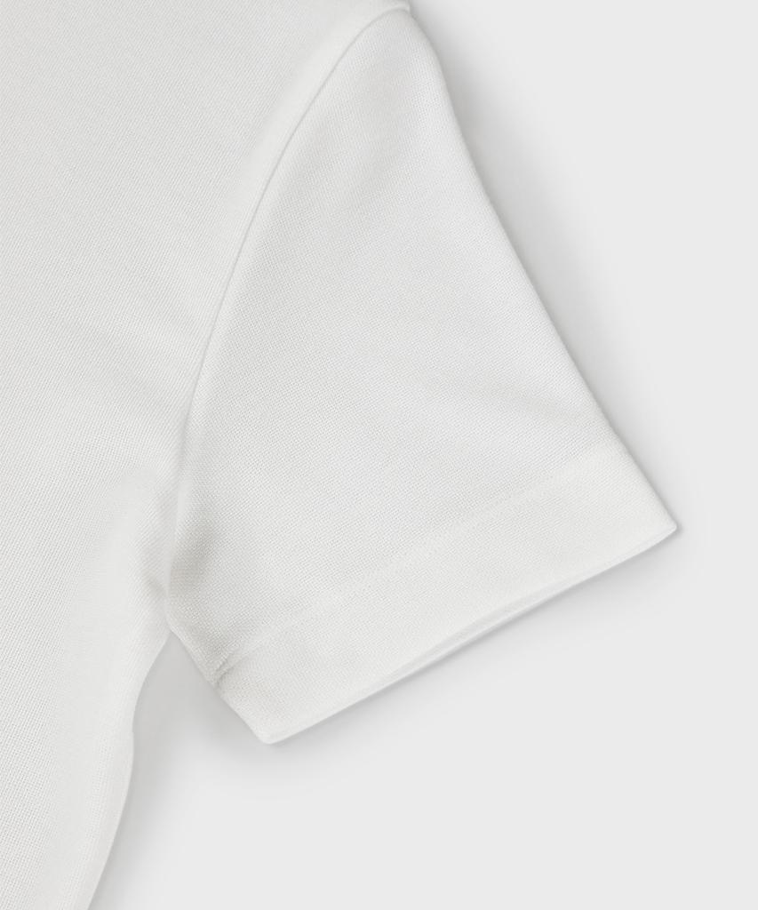 PANICALE Ivory Logo Short Sleeve Polo Knit