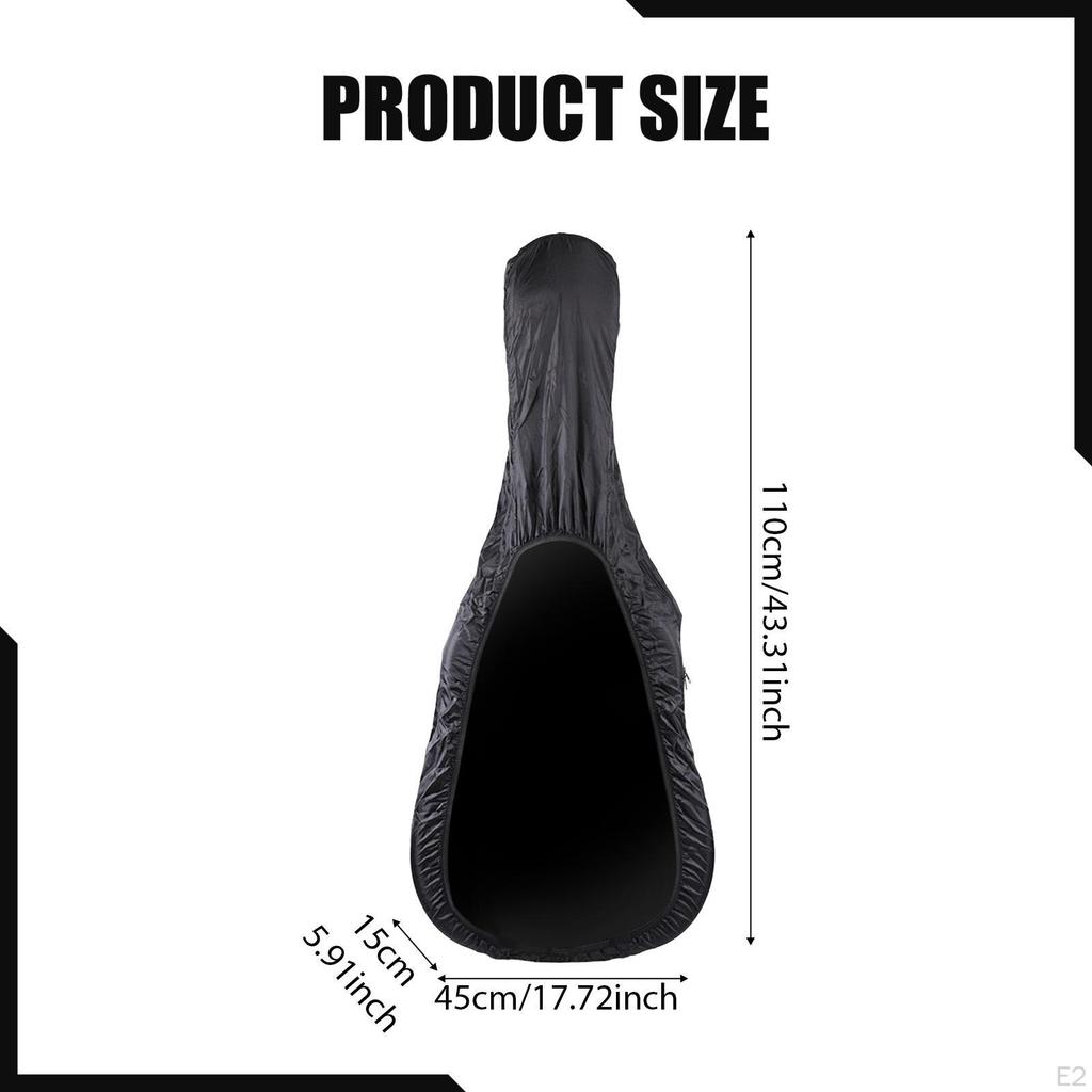 Guitar Backpack Dustcover Replaces Dustproof Nylon Reusable Water Resistant for Travel Show
