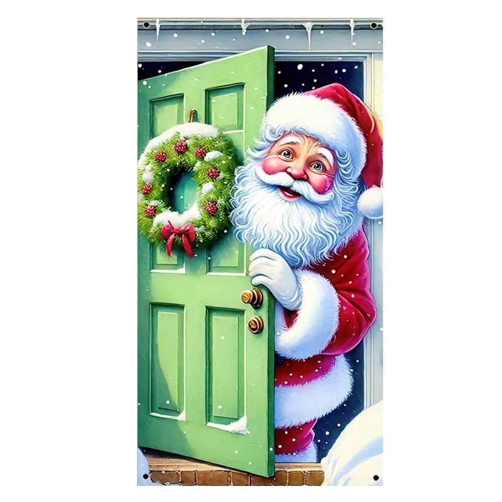 Door Hanging Christmas Door Banner Atmosphere Arrangement Window Sign Banners Door Frame