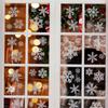 6 Glass Window Stickers, Snowflakes, Glitter Christmas Decoration Window Stickers, Static Christmas Window Stickers