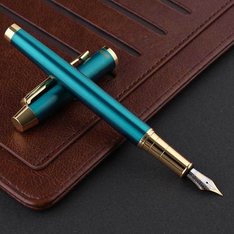 HERO Fountain Pen/Signature Pen 7006, Student Office Calligraphy Pen, Business Gift, F Nib, Gree