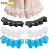 1pair Silicone Toe Separators Corrector reusable Foot and Bunion Pain Pain to Improve Functional Mobility
