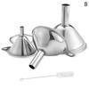 Stainless Steel Funnel Three-Piece Set Mini Funnel Oil Spill Wine Spill Tool Multipurpose Funnel Bar Kitchen Supplies