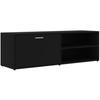 VidaXL TV Stand Black 120x34x37 Cm Particleboard