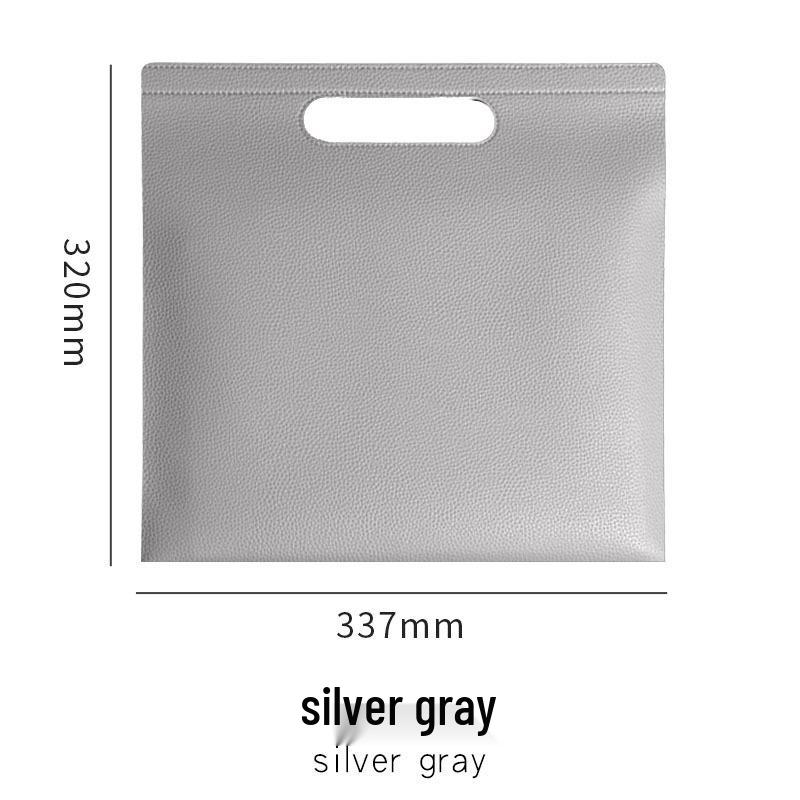 Large Capacity A4 Leather File Bag - Multifunctional Business Office Folder