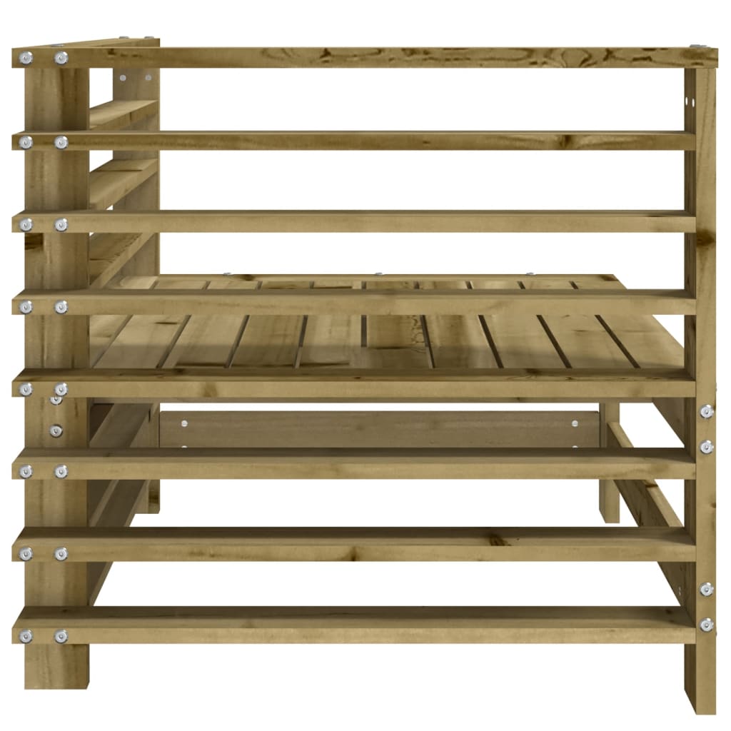 Garden Corner Sofa Set 2 pcs Pressure Treated Pine Wood