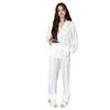 1011 New Ice and Snow Silk Pajamas Women's Spring and Autumn Simple and Fresh Loungewear Long Sleeve Korean Suit