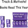Books Read This Year Sign 3D Printed Book Counter For Reading Goal Display Book Tracker Reading Plan Management Desk Decoration