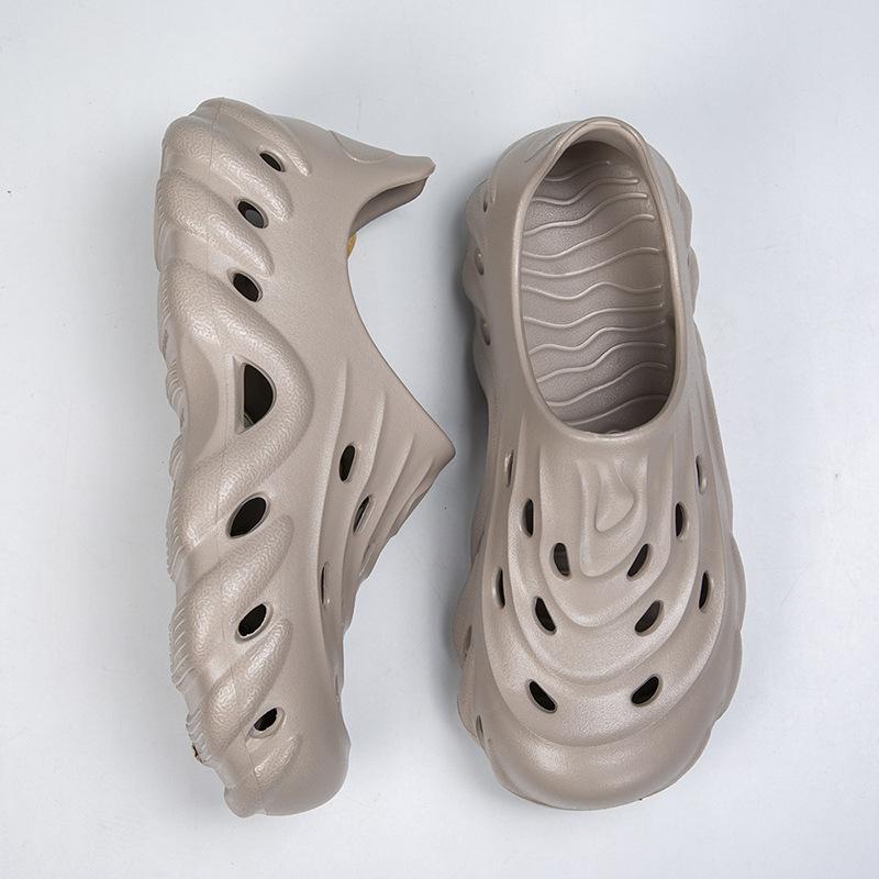 Дырявые туфли мужские сандалии из ЭВА летняя повседневная обувь для ручья нескользящие пляжные прохладные шлепанцы мужские