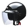Мотоциклетный шлем LEAD черный, свободный размер, полу-реактивный AP-603 57-60 см