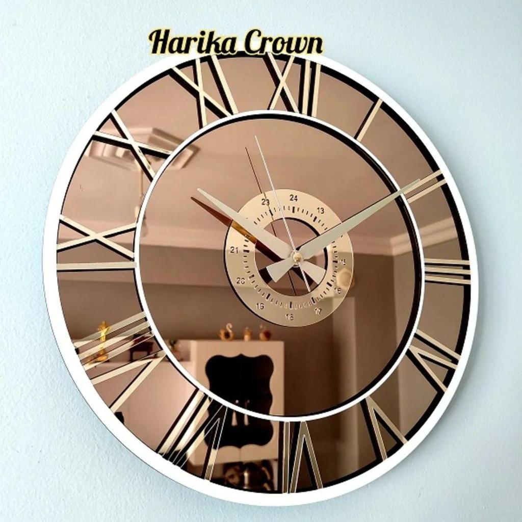 3D настоящие зеркальные декоративные настенные часы, современный дизайн, большие настенные часы с римскими цифрами, украшение для дома, гостиной, спальни 40x40 см