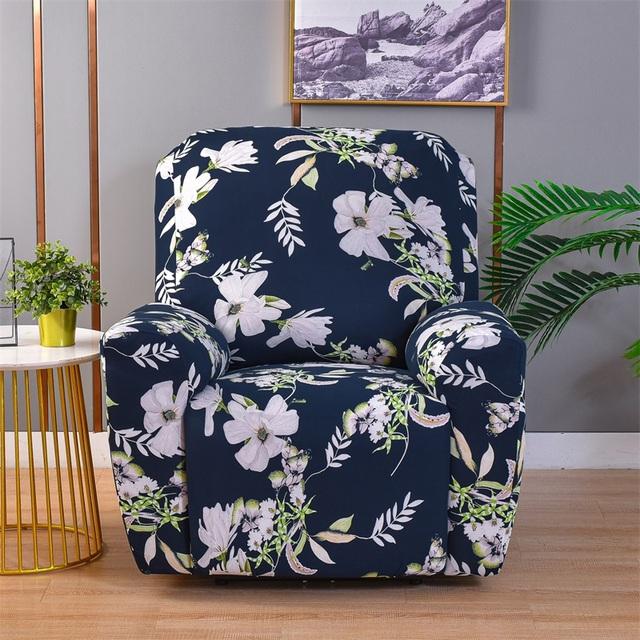 High Stretch Recliner Chair Covers Protector Leather Living Room Recliner Chair Soft Anti -Slip Recliner Chair Slipcover For Home