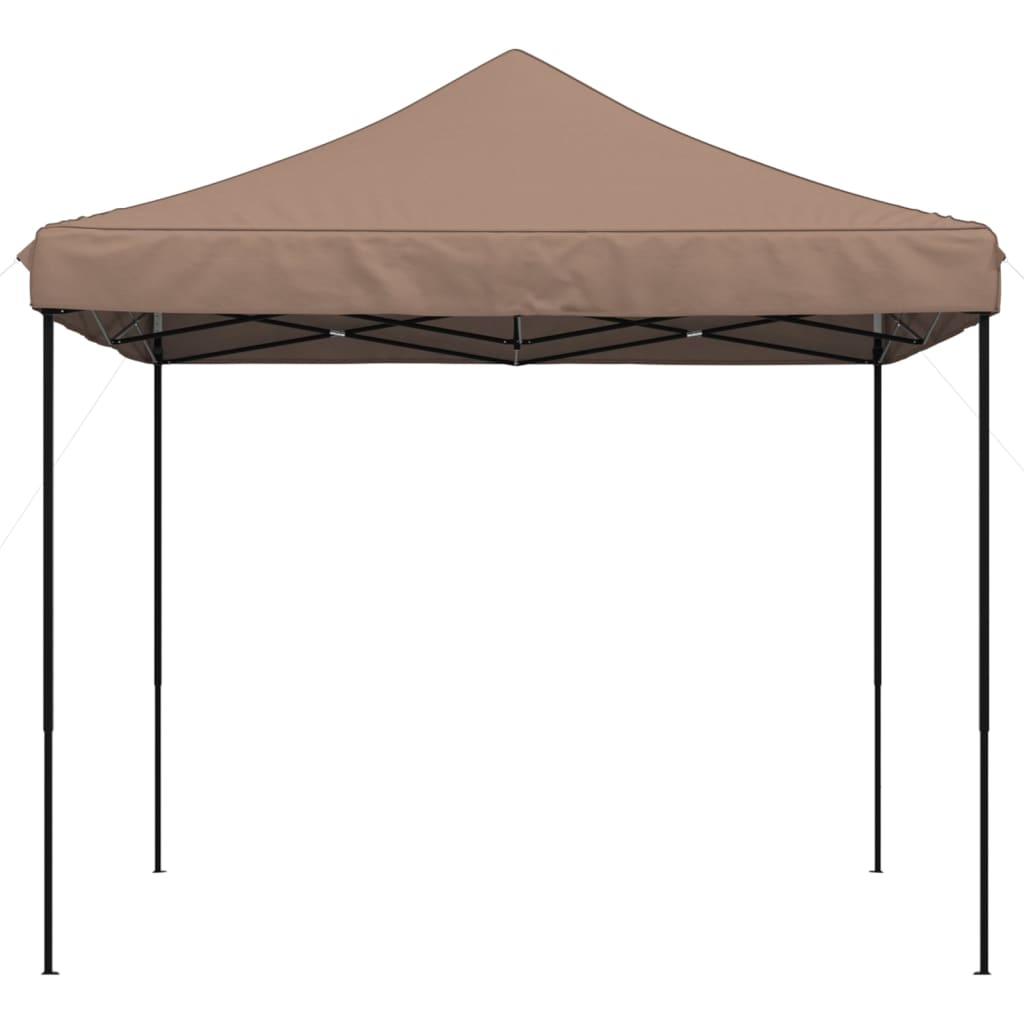 Foldable Pop Up Party Tent Brown 292 x 292 x 315 cm