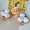 Simulation Steamed Bun Plush Mini Plushie Xiaolongbao Plush Toy Dumpling Keyring Hanging Ornament